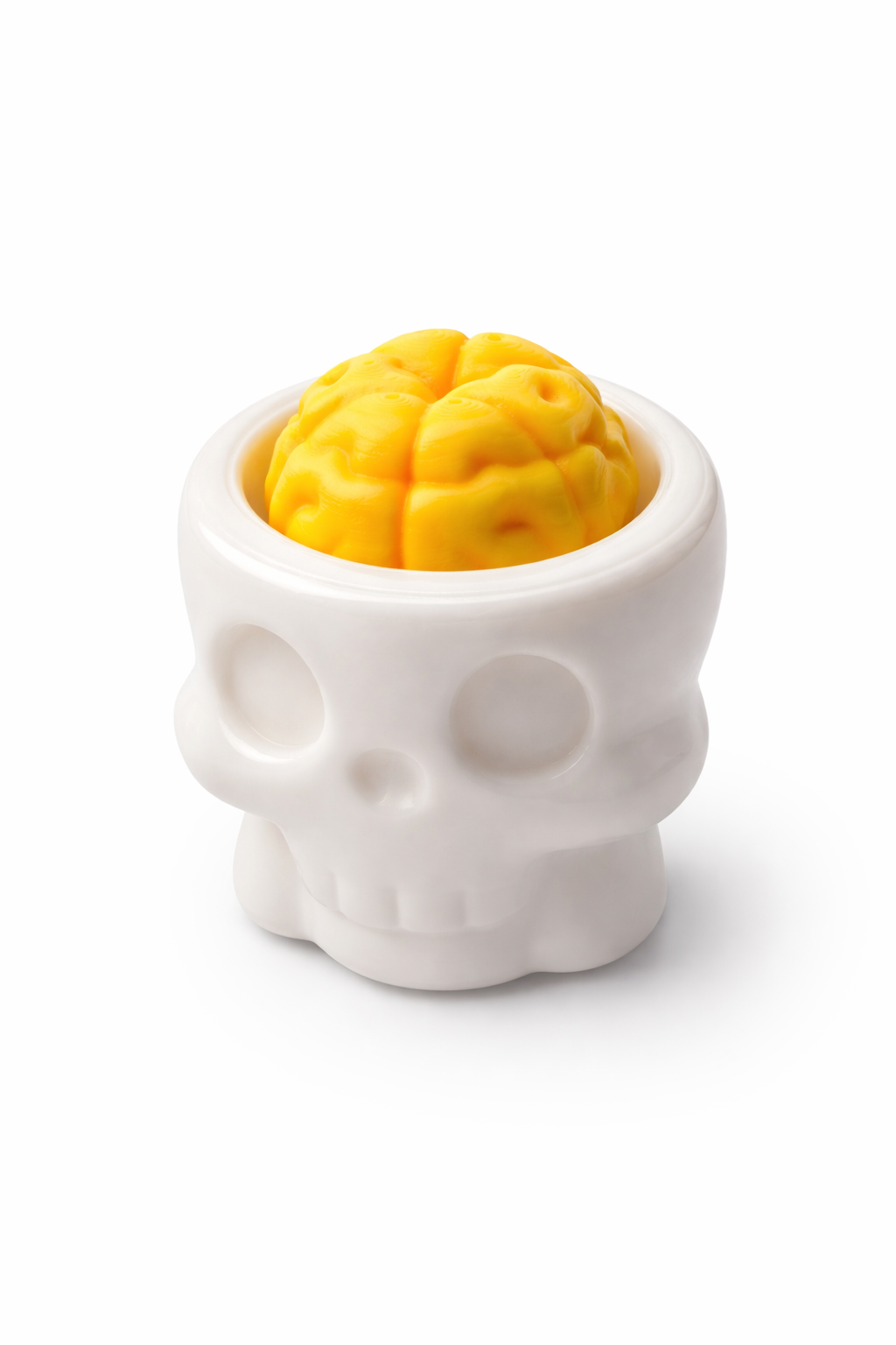 Antystresowy brelok „Czaszka z mózgiem” – sensoryczny fidget breloczek