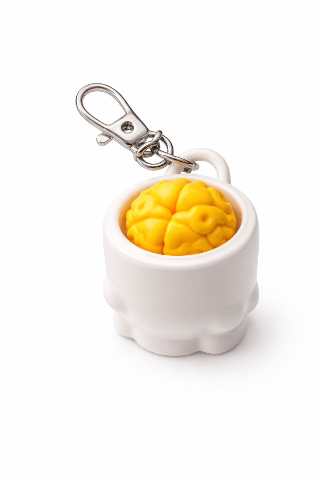 Antystresowy brelok „Czaszka z mózgiem” – sensoryczny fidget breloczek